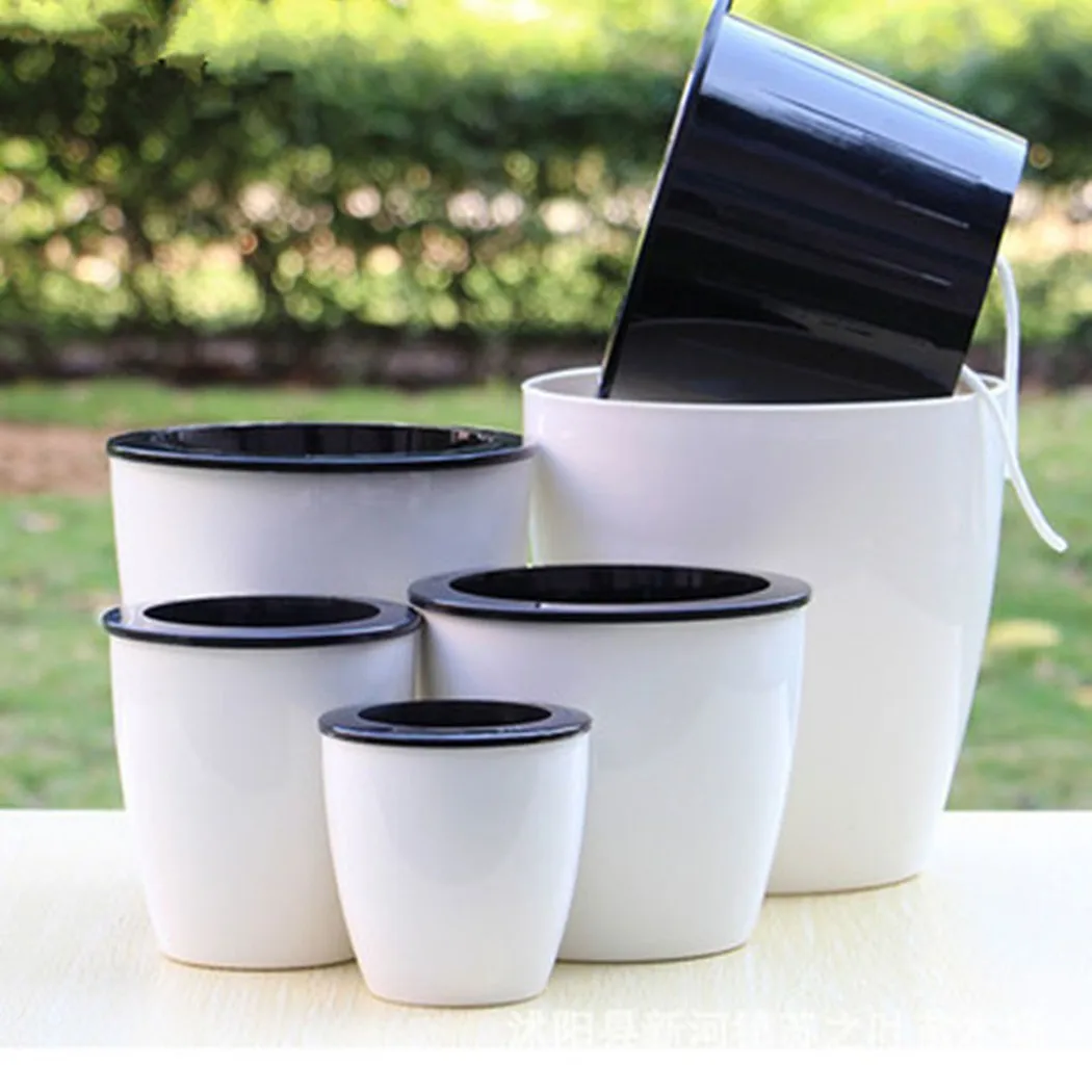 Self Watering Insert - 鉢植えの日曜大工の植物,花の植え付け用のプランター,テーブル,盆栽の装飾,家庭菜園用品