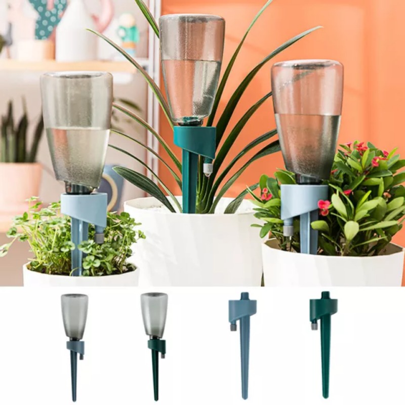 Self Watering Insert - 調整可能な植物の自己散水スパイク、自動点滴灌漑システム、屋内と屋外のガーデニングはボトル、ガーデンツールに適合します