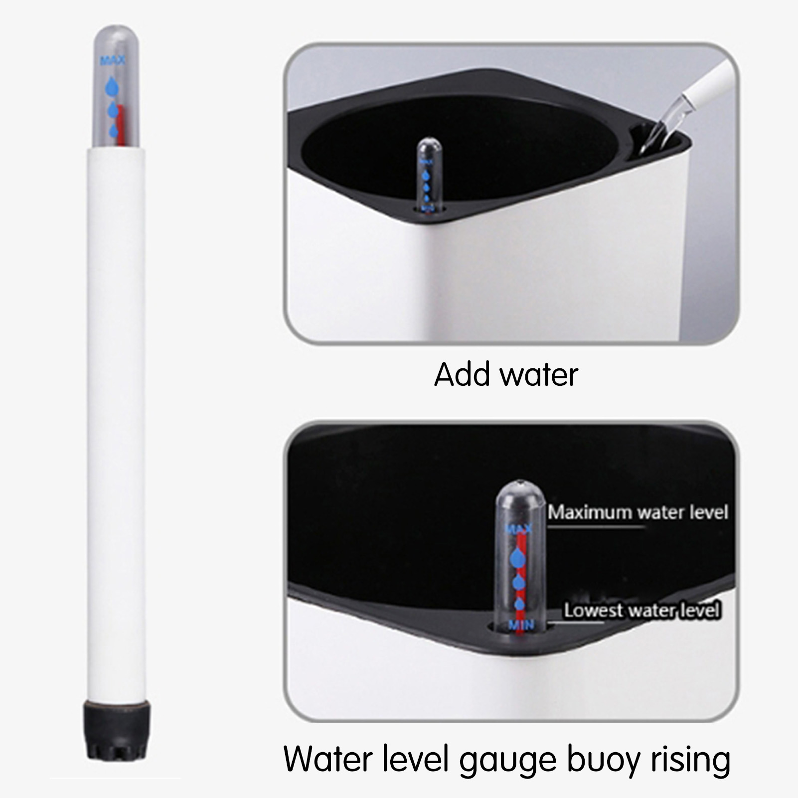 3サイズ展開、自動給水機能付き、緑の観葉植物用、怠惰な植木鉢 - Self Watering Insert のレビューと価格