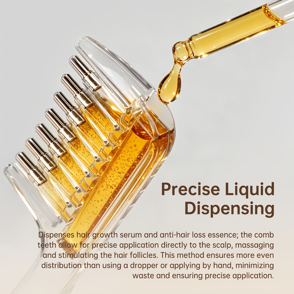 携帯用透明ヘアルートコーム、液体ガイドアプリケーター、頭皮マ - Root Stimulator Liquid のレビューと価格