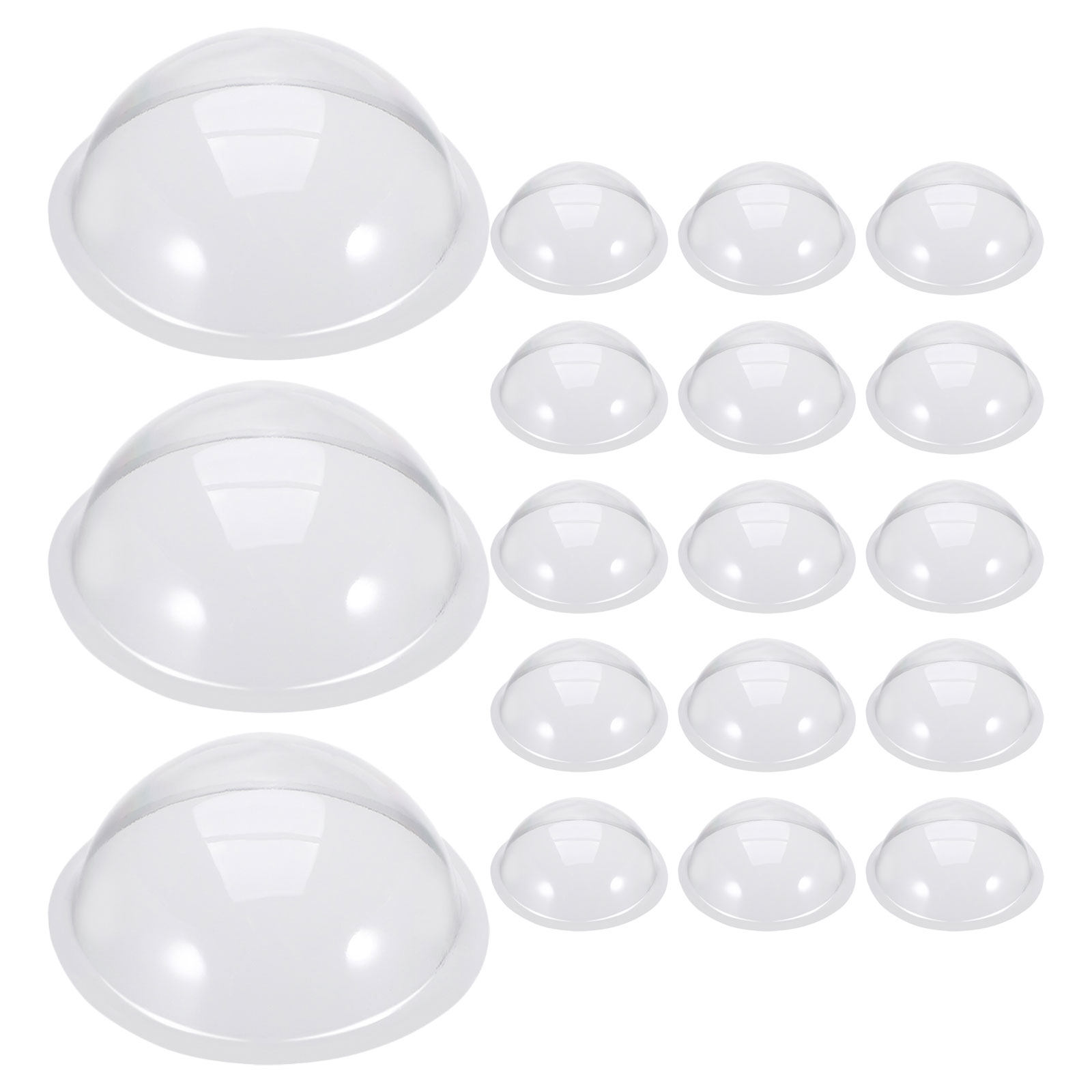 18個入り透明プラスチック製スノードーム、半球型充填可能ドー - Plastic Dome Clear のレビューと価格