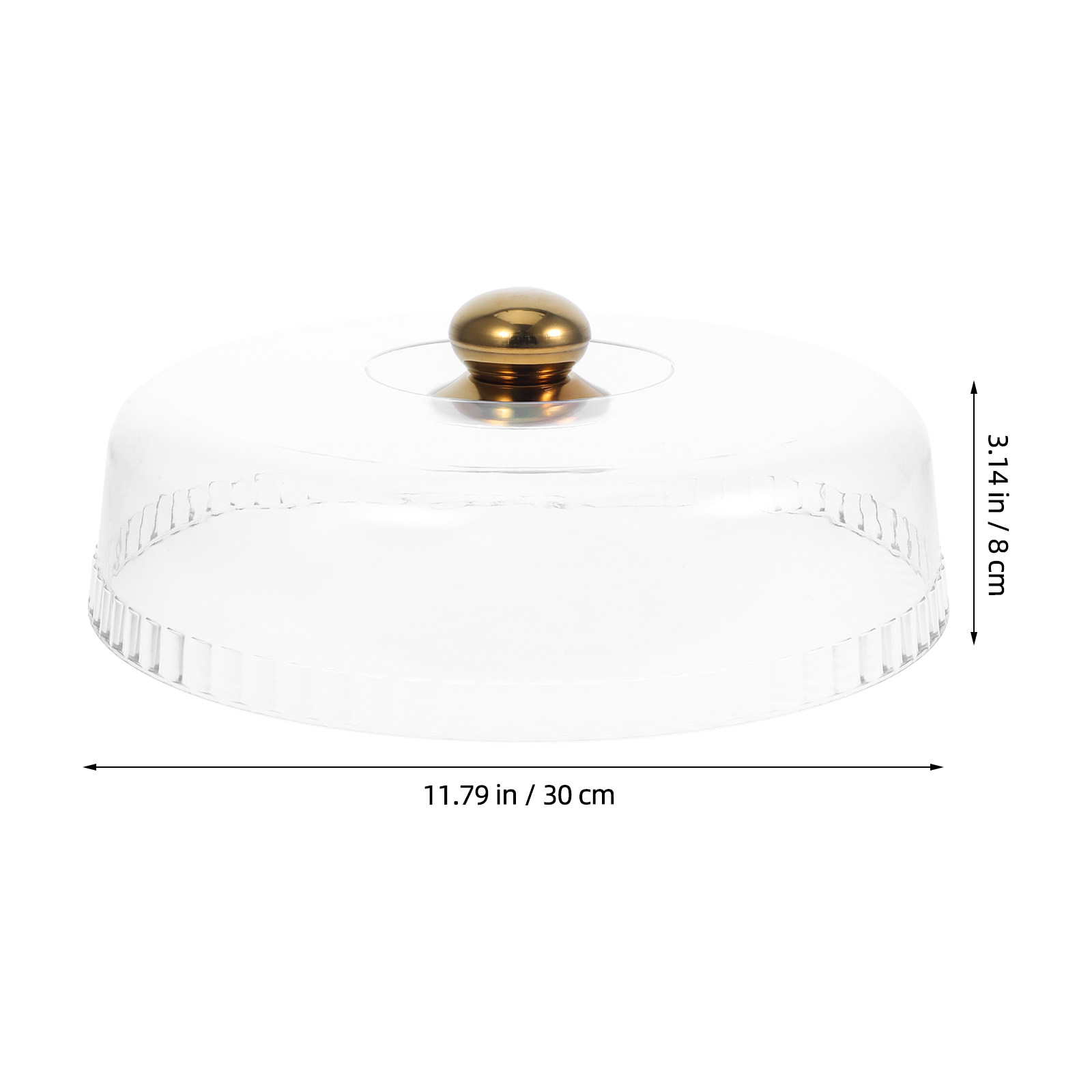 30cm丸型透明アクリル製ケーキドーム蓋、ケーキ、ペストリー - Plastic Dome Clear のレビューと価格